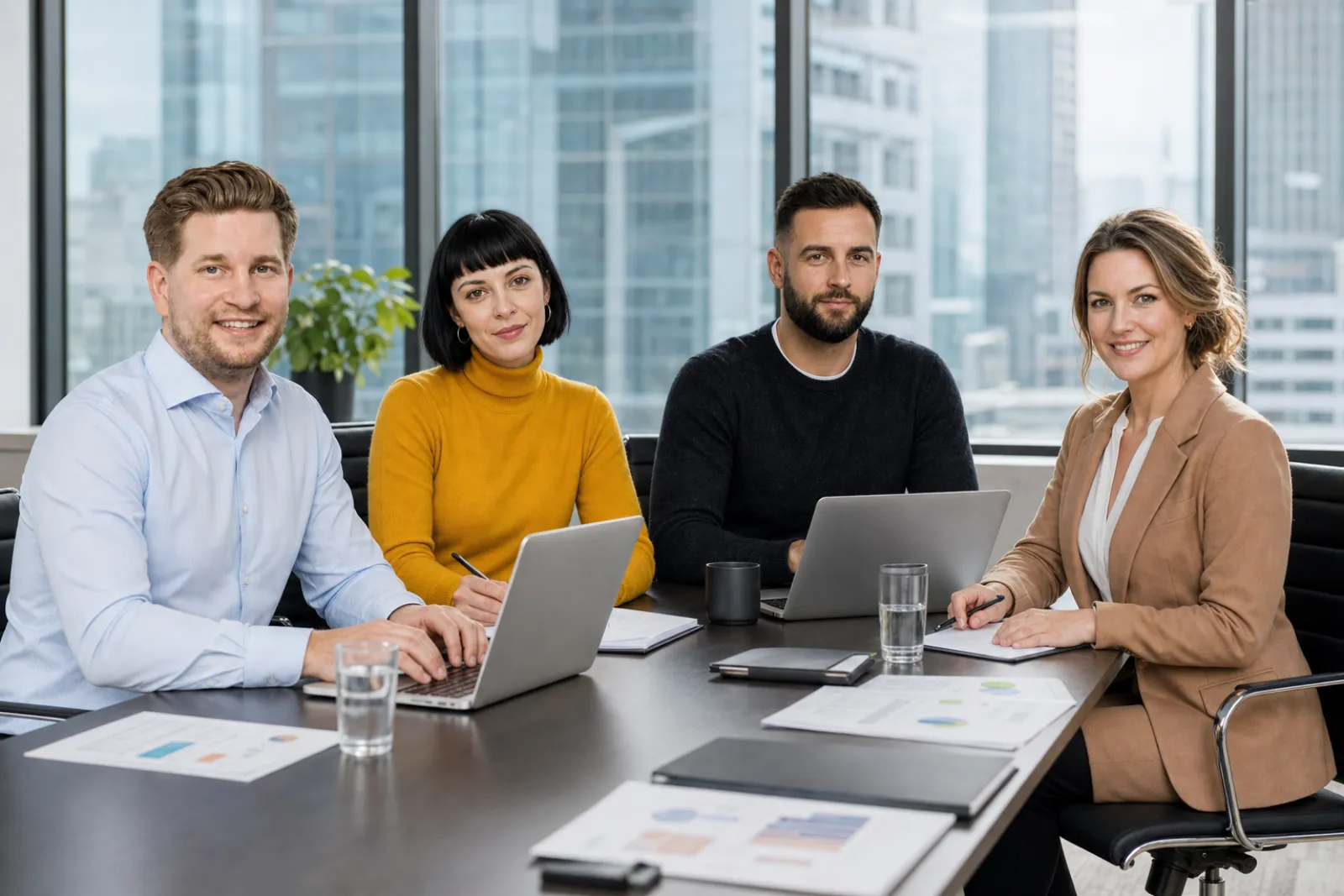 Projektbesprechung am Konferenztisch bei STG Beratung
